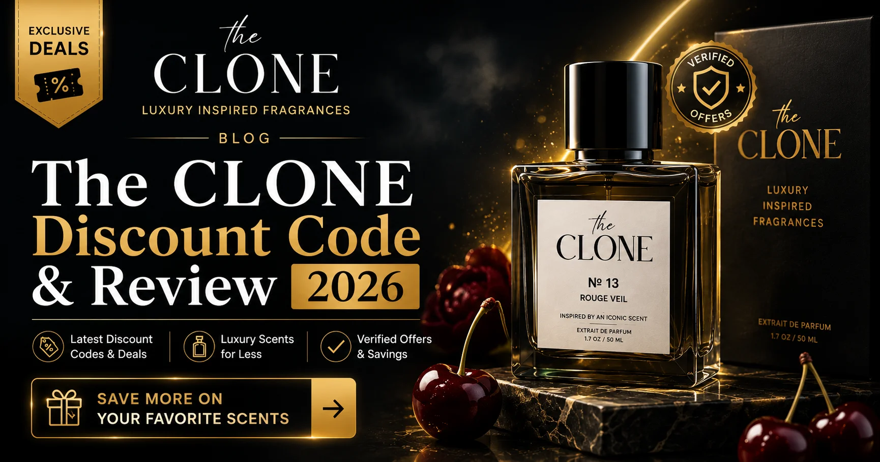 The CLONE perfume discount codes and vouchers September 2026