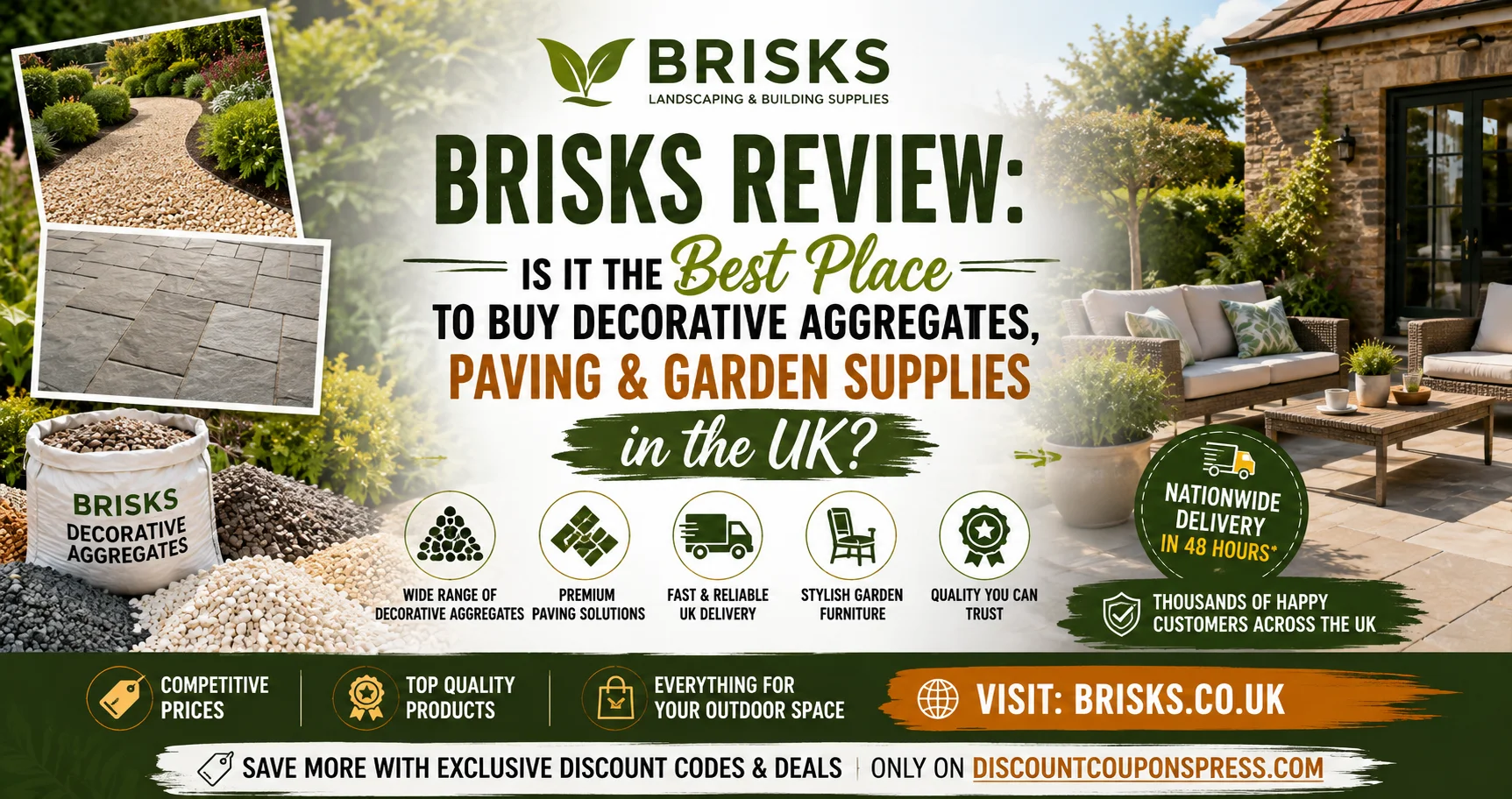 Brisks Review: Is It the Best Place to Buy Decorative Aggregates & Paving in the UK 2026?