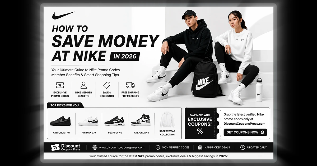 Nike sneakers and sportswear savings guide with promo codes and member discounts