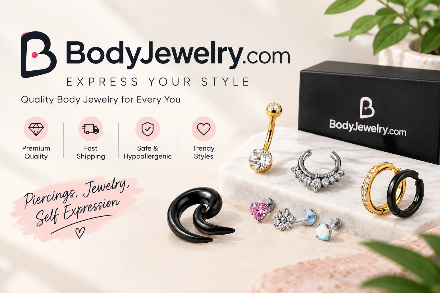 BodyJewelry.com body piercing jewelry including nose rings, belly rings and septum jewelry