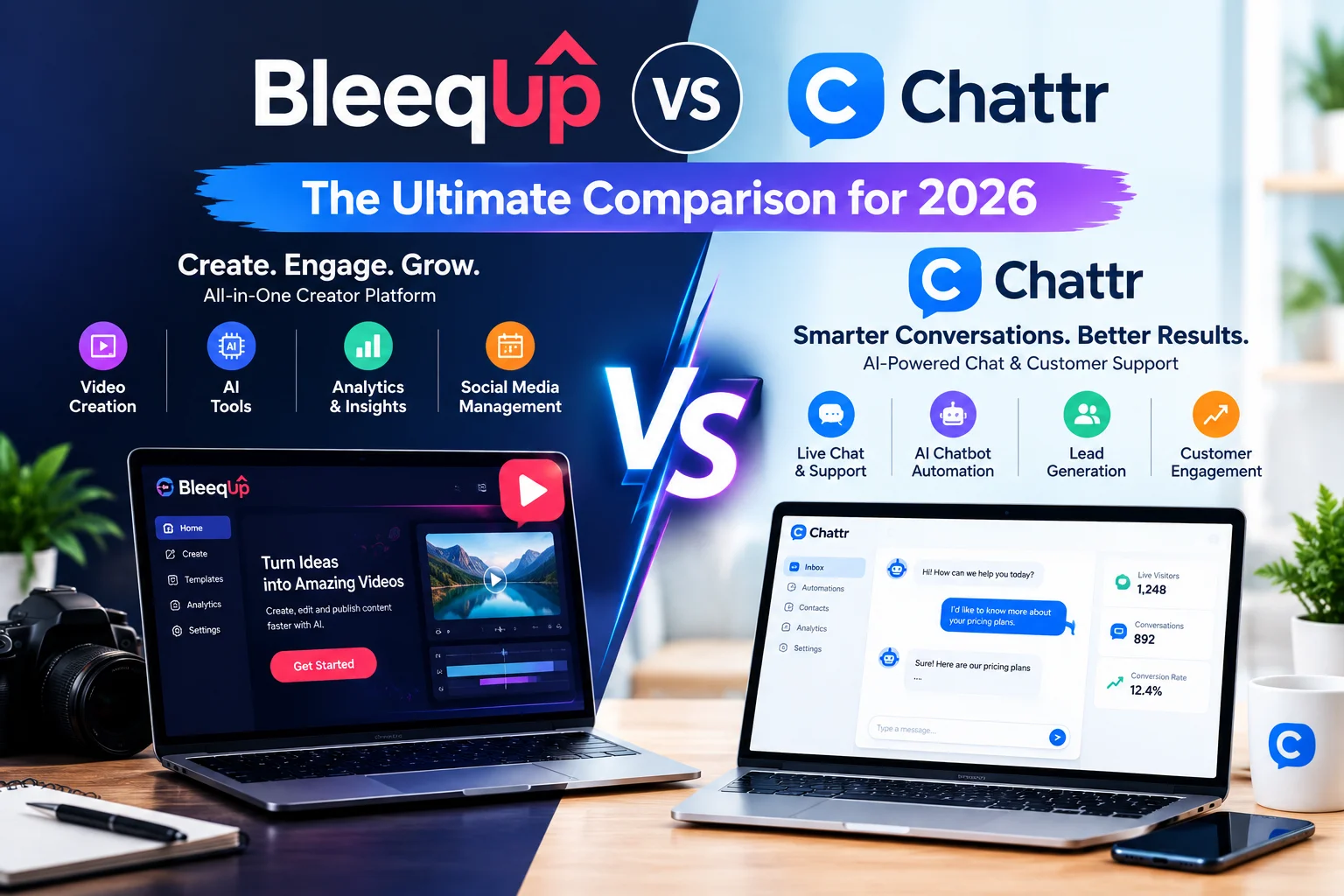 BleeqUp vs Chattr: The Ultimate Comparison for 2026