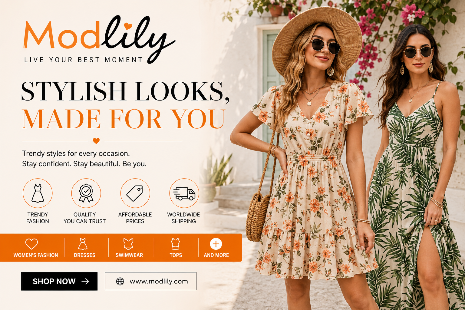 Model wearing stylish Modlily women's fashion featuring a trendy dress and modern casual outfit.