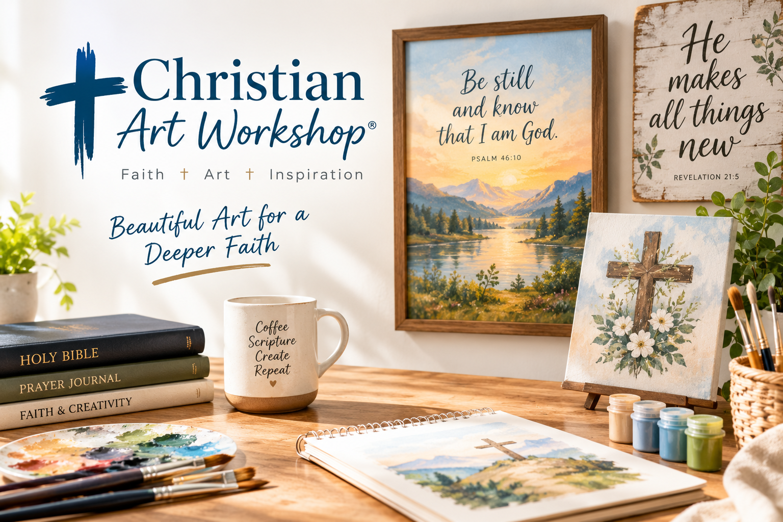 Christian Art Workshop collection of Christian rosaries, religious jewelry, faith décor, apparel, prayer items, and inspirational gifts.