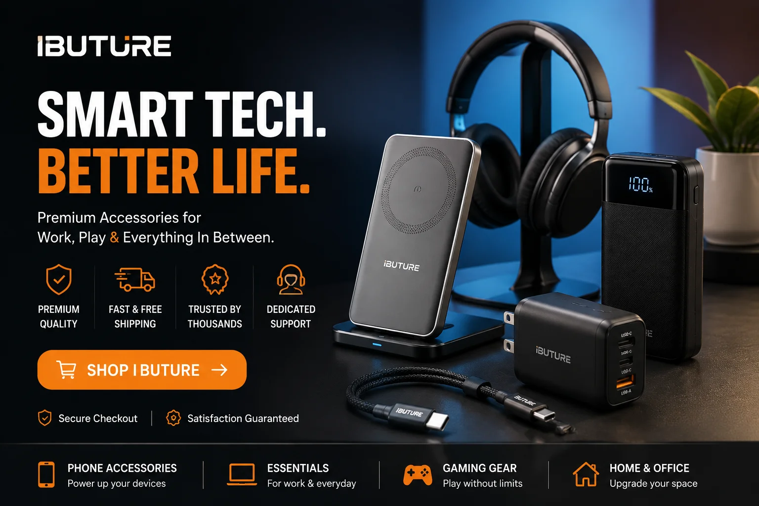BuTure technology products featuring cordless vacuum cleaners, car jump starters, home cleaning solutions, and innovative automotive accessories for everyday convenience.