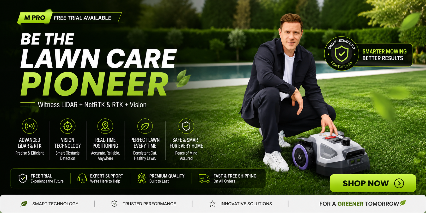 Automate your lawn care with wire-free AI robotic mowers engineered for perfect, hassle-free yard maintenance.