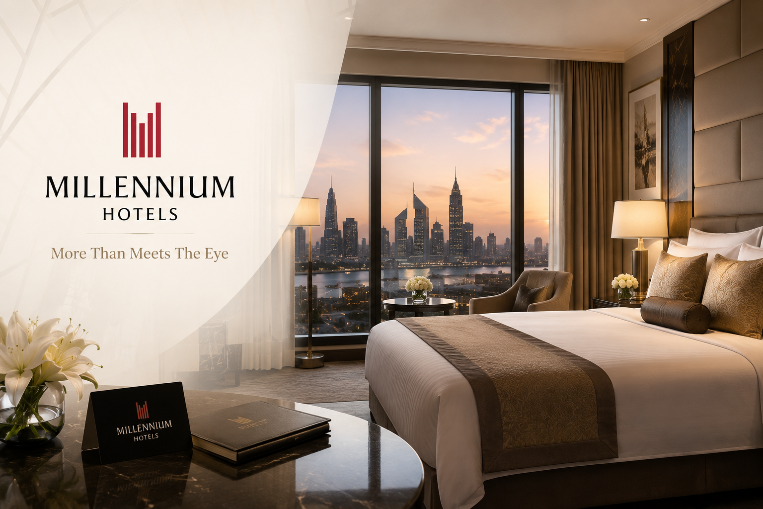 Millennium Hotels & Resorts featuring luxury hotel rooms, premium accommodations, business and leisure travel, flexible booking options, and worldwide hotel destinations.