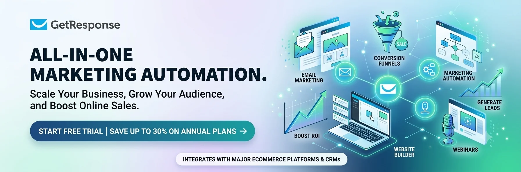 Drive sales and grow your audience with an all-in-one email marketing and automation platform.