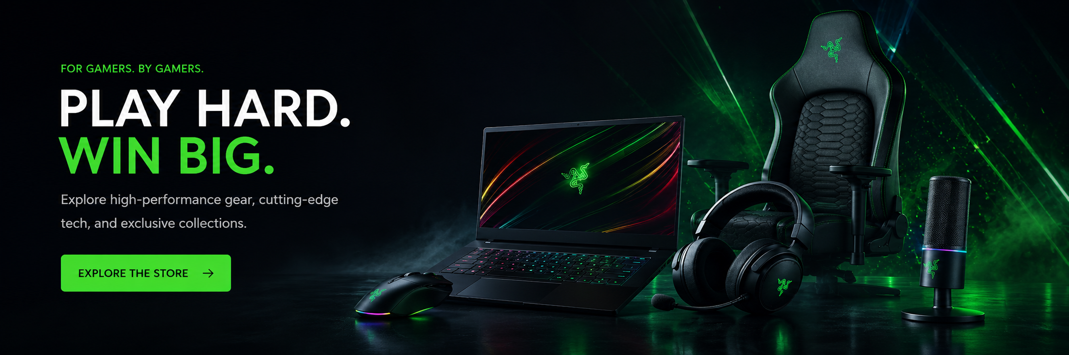 The global leader in high-performance gaming hardware, software, and elite lifestyle gear.