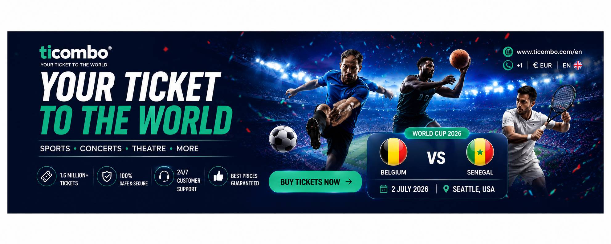 Secure, transparent global marketplace for sports, concerts, and live event tickets.