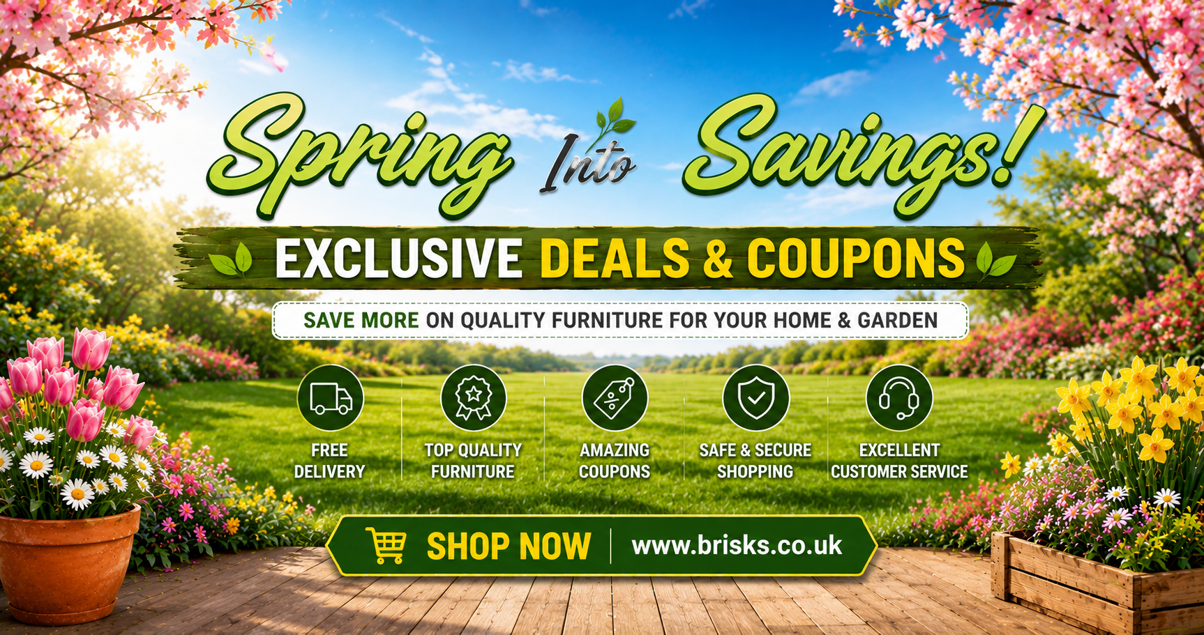 This is an e-commerce store banner offering free delivery on all paving orders over £150.