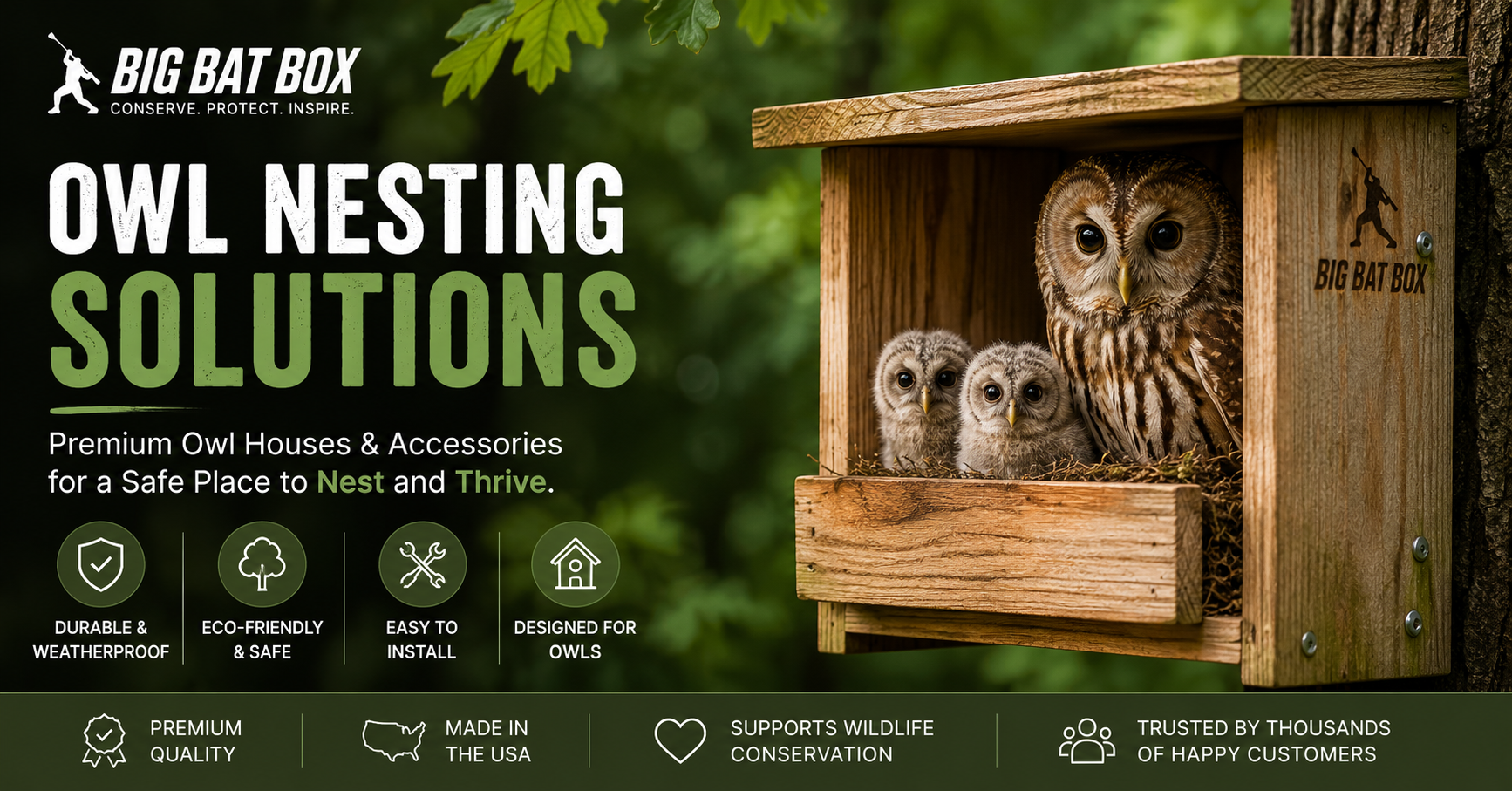 Big Bat Box premium cedar bat house designed to support bat conservation and provide natural mosquito control in backyards