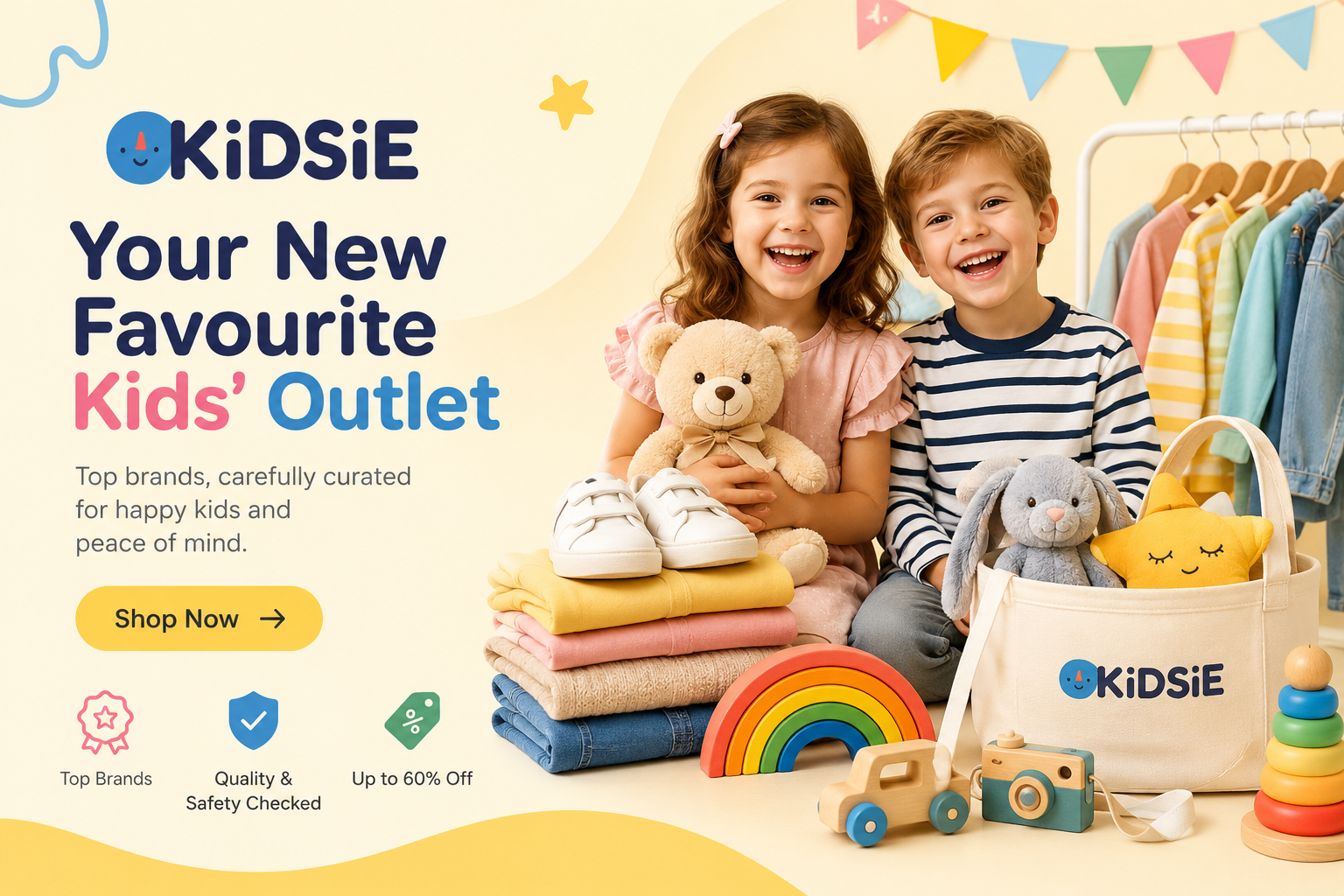 KiDSiE online store offering premium baby gear, children's toys, bikes, scooters, nursery essentials, and family products from trusted brands at discounted prices.